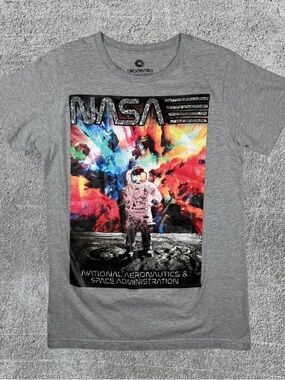 Akademiks Gray Logo Tee with Black Print